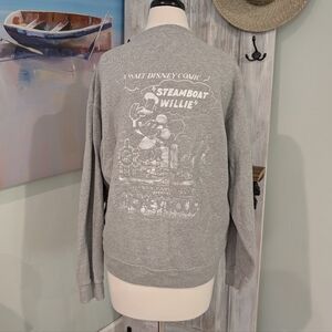 Disney Steamboat Willie Gray Sweater